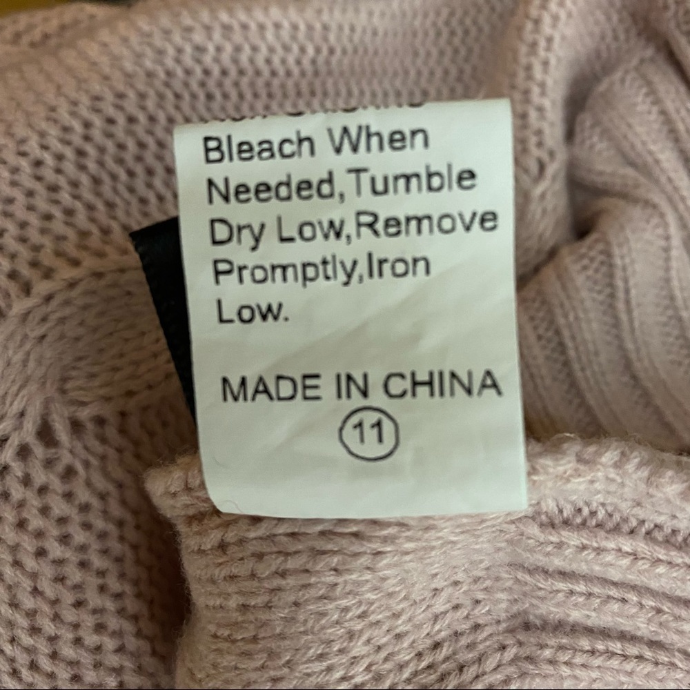Shein Sweater Pale  Pink . Sz S. - Picture 9 of 12